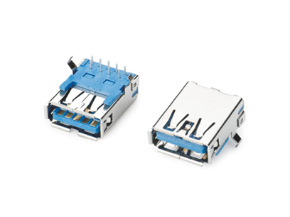 USB3.0AF板上90度DIP弯脚