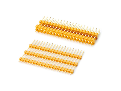 2.54mm 单/双排/多塑彩色180°(1-40Pin)