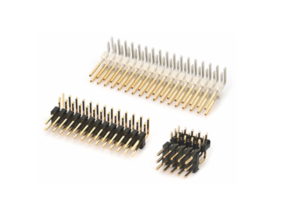 2.54mm 双排/双塑/双弯 90°(2-40Pin)