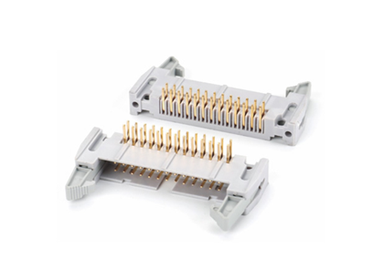 2.54mm 双排90°短耳牛角白色