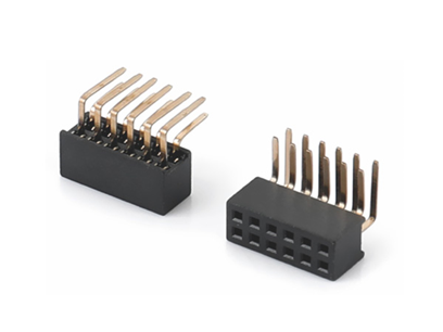 1.27mm 4.3H 双排90° DIP（2-50Pin）