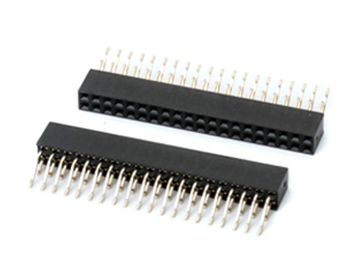 2.54mm 8.5H 双排90°卧式 SMT(2-40Pin)